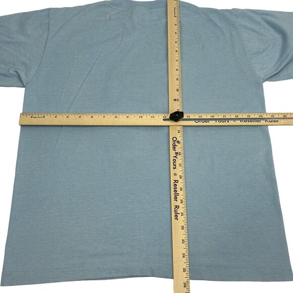 Vintage Ozark SWAT Team T Shirt Mens Large Missouri Flies Fly Swatter Funny Blue - Picture 7 of 7